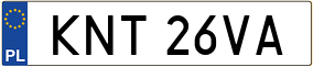 Trailer License Plate